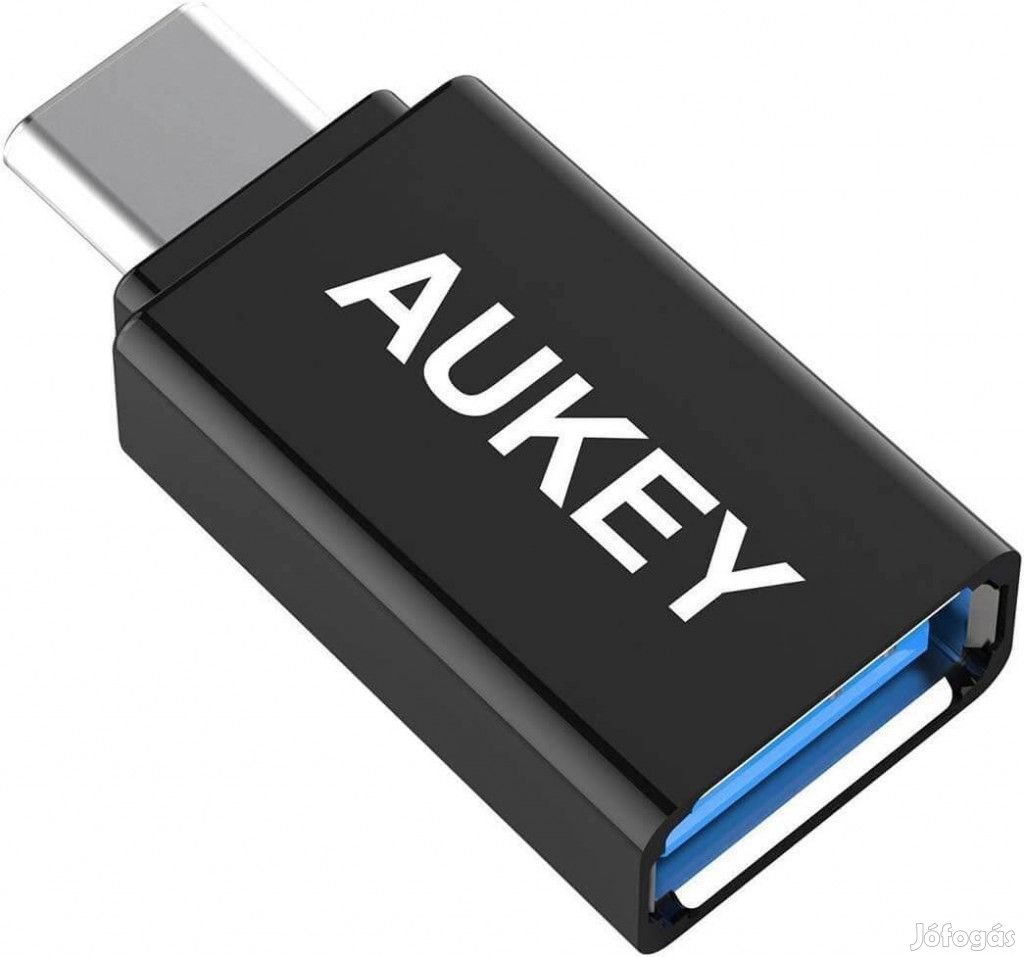 AUKEY CB-A1 USB 3.0 - USB-C Adapter, Fekete