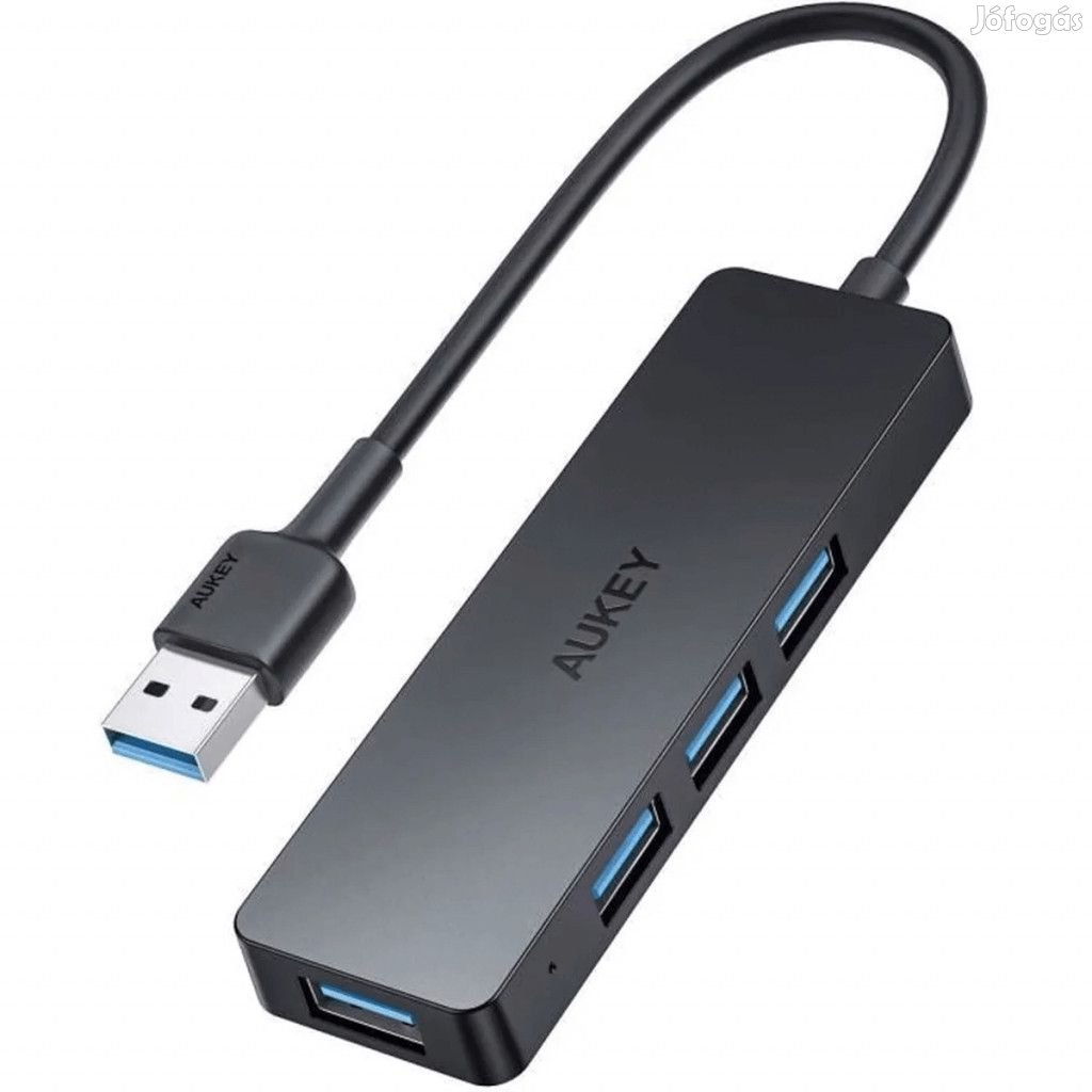 AUKEY CB-H39 4-Portos USB 3.0 HUB  Vékony, Könnyen Hordozható Kivite