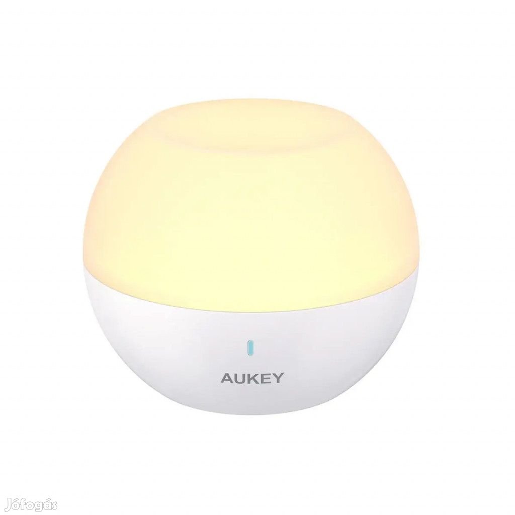 AUKEY LT-ST23 Érintésvezérlésű, Újratölthető RGB Éjjeli Lámpa, Fehér