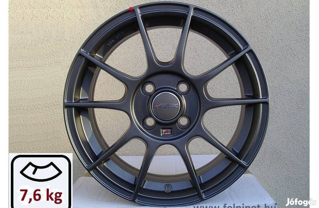 AUTEC Wizard Alufelni 16" 4x100 extra könnyű 7,6 kg Honda, Opel