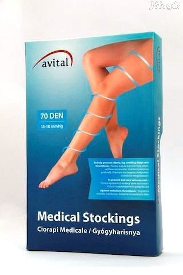 AVITAL AG I. Kompressziós Combtőig érő gyógyharisnya 70 den