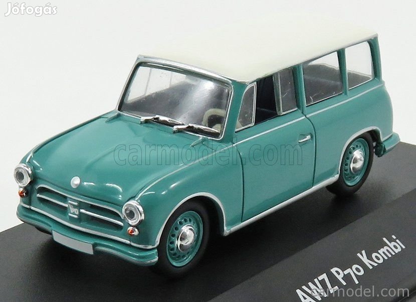 AWZ P70 KOMBI 1957 GREEN MET WHITE