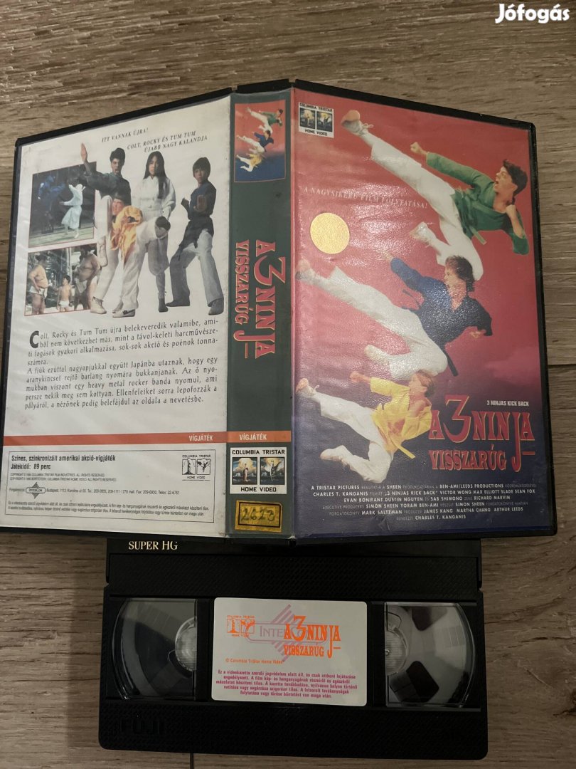 A 3 ninja visszarúg vhs 