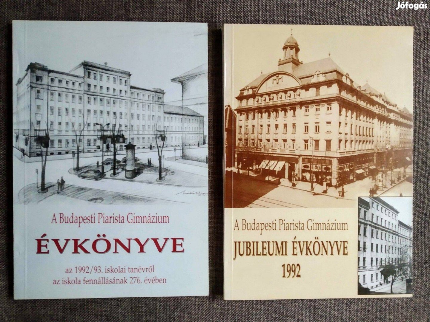 A Budapesti Piarista Gimnázium jubileumi Évkönyve a 1992