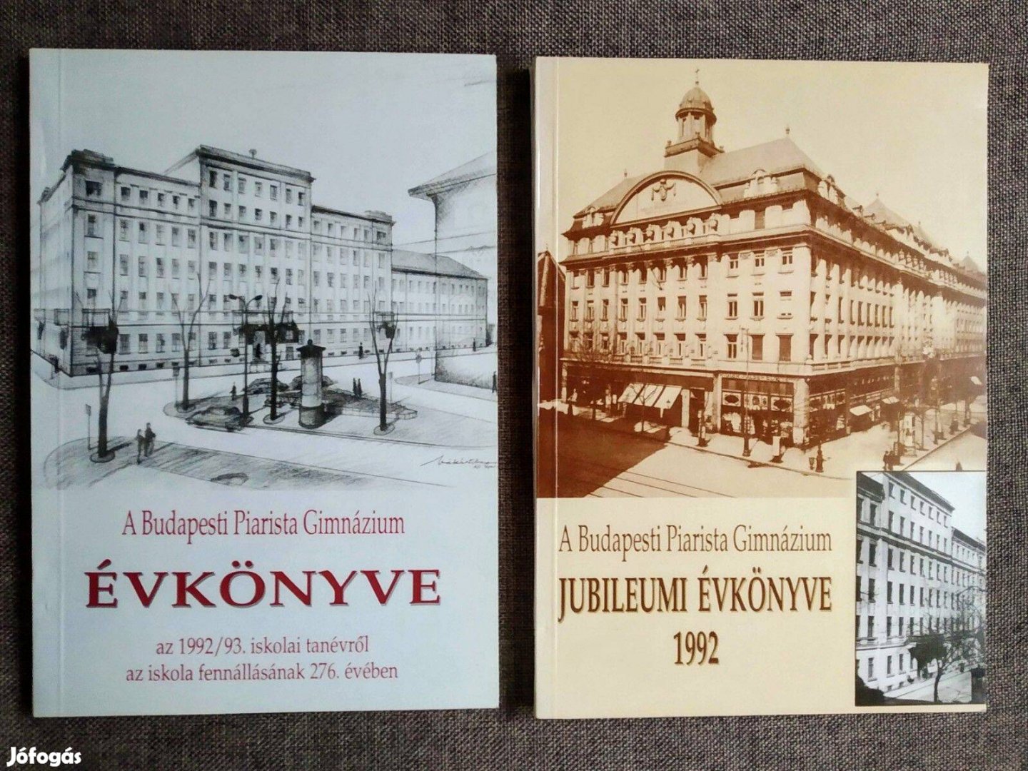 A Budapesti Piarista Gimnázium jubileumi Évkönyve a 1992