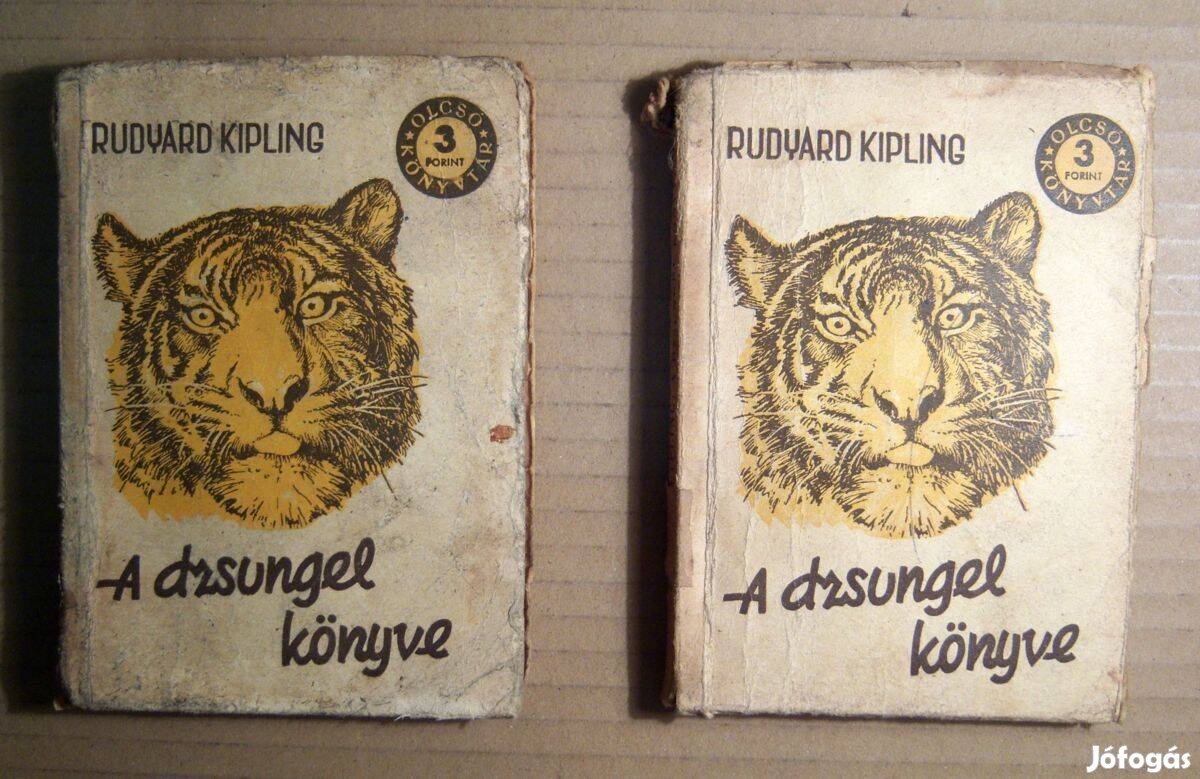 A Dzsungel Könyve I-II. (Rudyard Kipling) 1955 (viseltes) 11kép+tartal