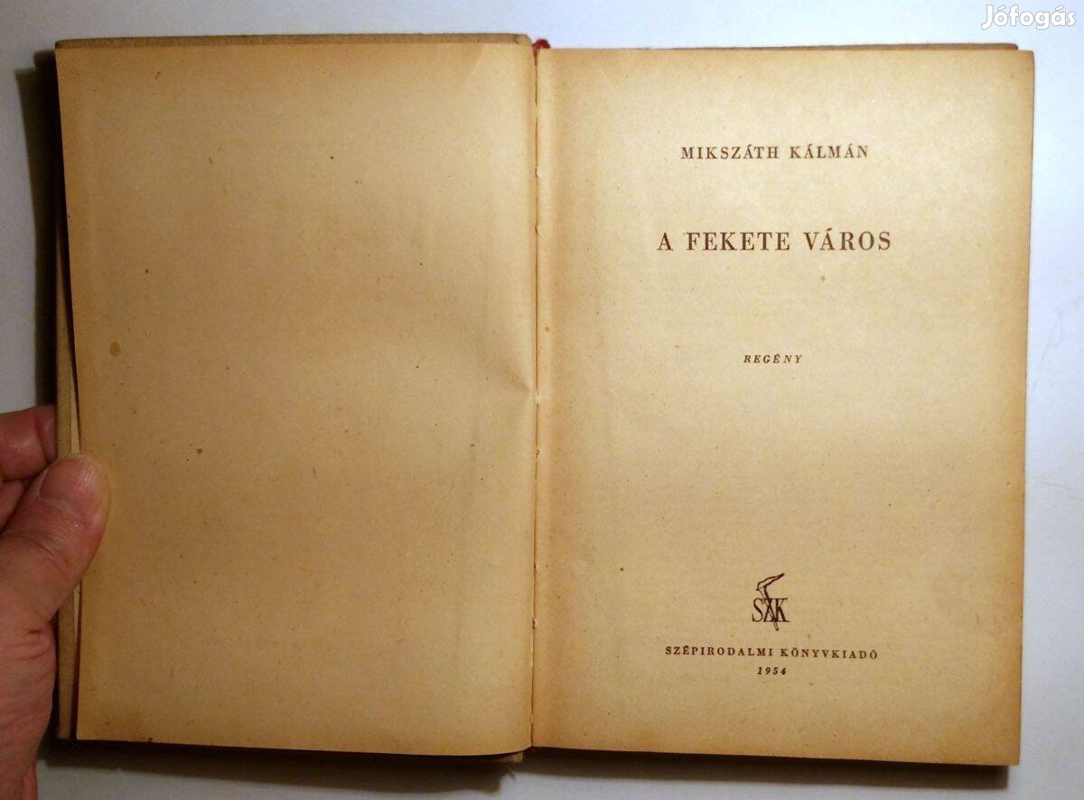 A Fekete Város (Mikszáth Kálmán) 1954 (viseltes) 8kép+tartalom