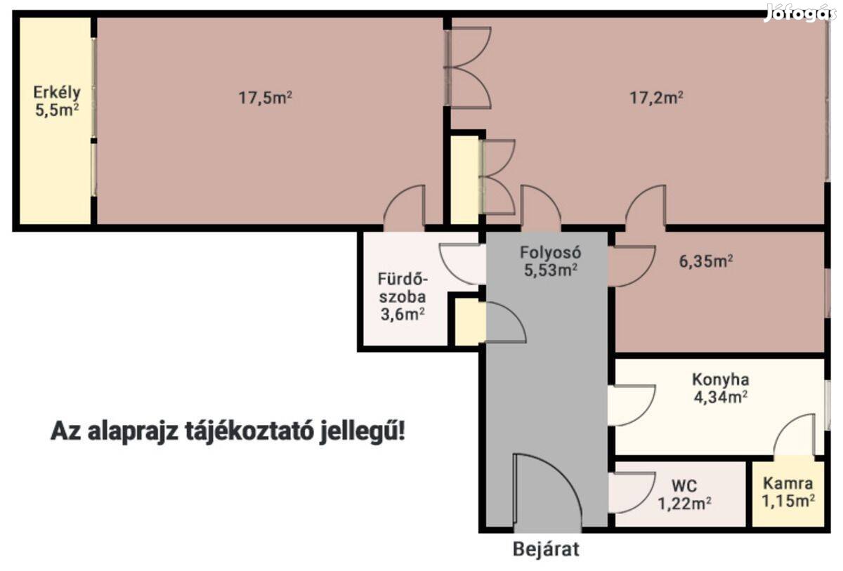 A Göncz Árpád Városközpontban azonnal költözhető lakás eladó