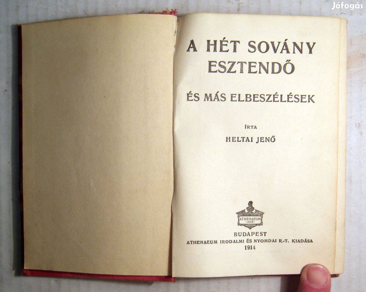 A Hét Sovány Esztendő (Heltai Jenő) 1914 (8kép+tartalom)