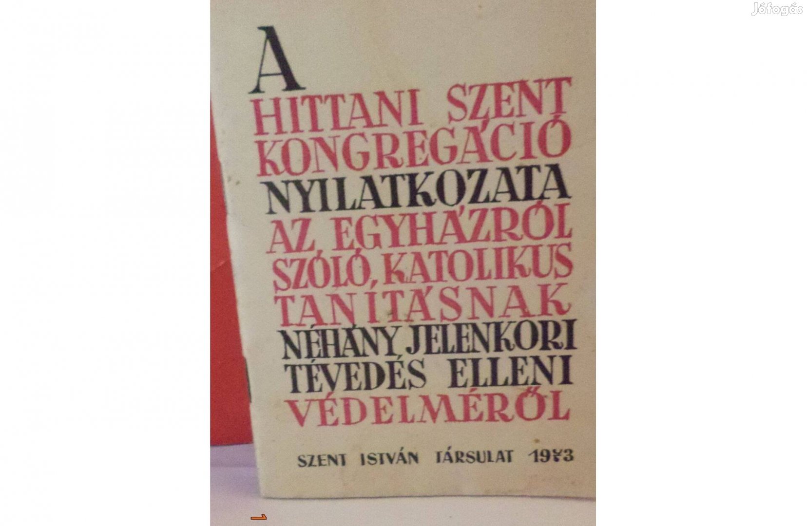 A Hittani Szent Kongregáció nyilatkozata az egyházról szóló, katoli