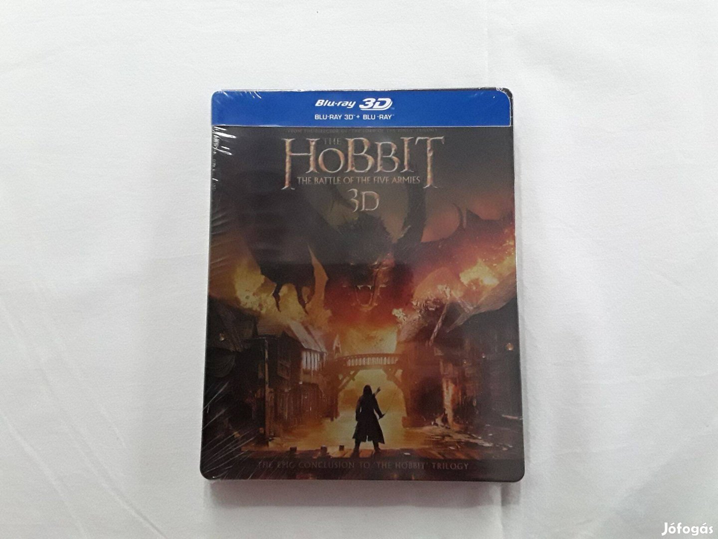 A Hobbit - Az öt sereg csatája 2D+3D blu ray steelbook hazai 4 lemezes