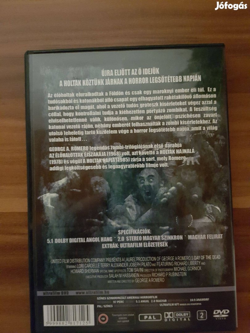 A Holtak Napja (George A. Romero) DVD
