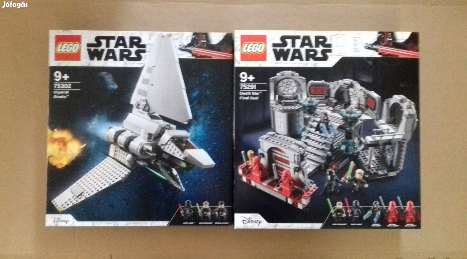 A Jedi visszatér: bontatlan Star Wars LEGO 75291 Végső + 75302 Foxárba