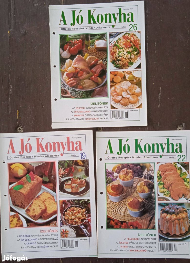 A Jó Konyha újságok 50 Ftdb