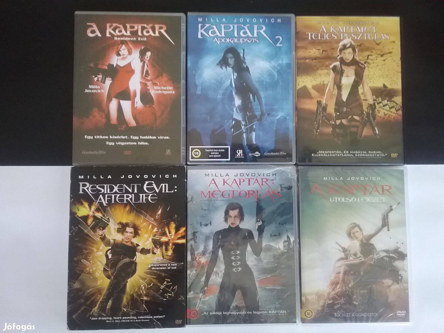 A Kaptár. A teljes 6 részes Milla Jovovich dvd sorozat. Szinkronizált