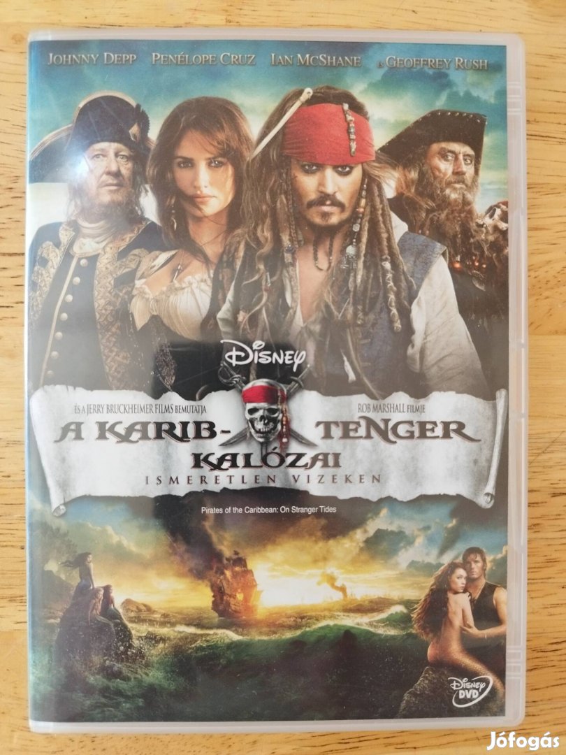 A Karib-tenger kalózai 4 dvd Johnny Depp 