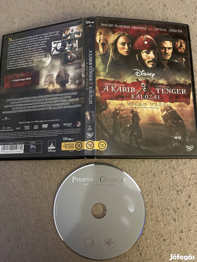 A Karib tenger kalózai dvd