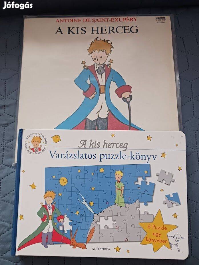 A Kis Herceg meselemez+ kiskönyv+ puzzle könyv
