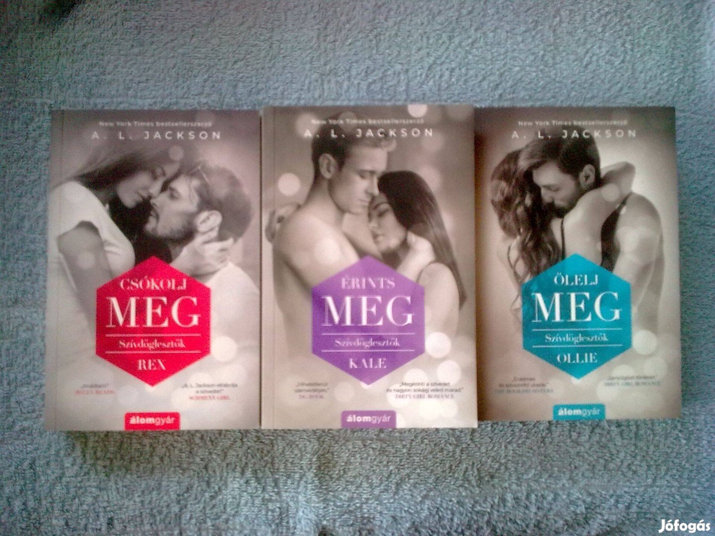 A.L. Jackson - Szívdöglesztők sorozat 1-3. Romantikus könyv