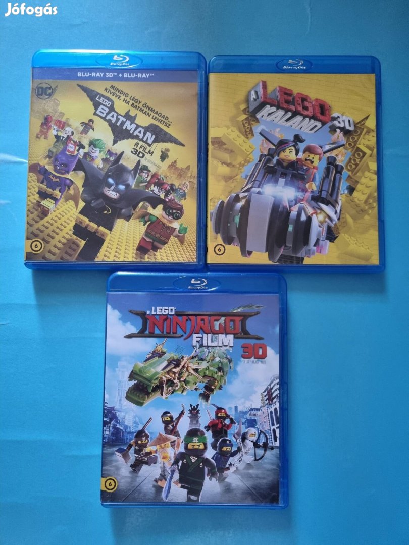 A Lego kaland, Batman, ninjago 3d és 2d blu-ray