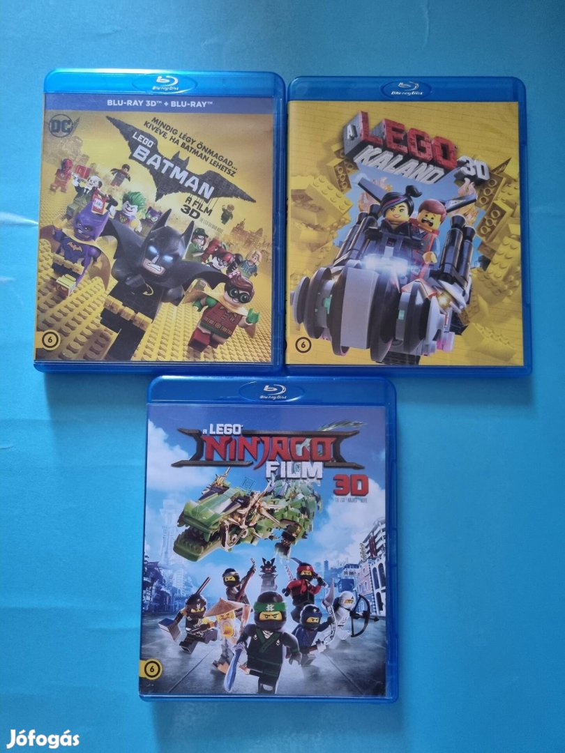 A Lego kaland, Batman, ninjago 3d és 2d blu-ray