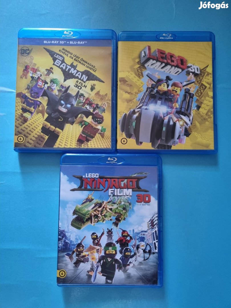 A Lego kaland, Batman, ninjago 3d és 2d blu-ray