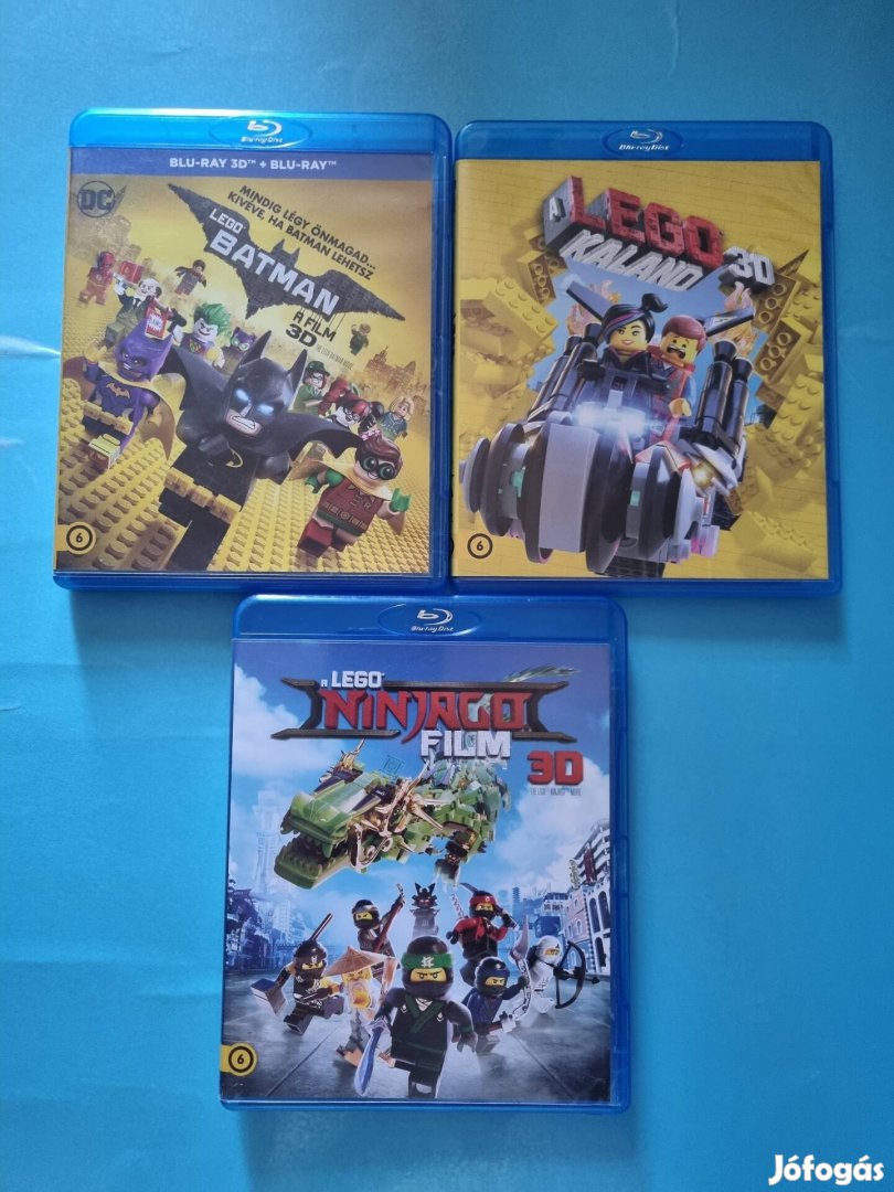 A Lego kaland, Batman, ninjago 3d és 2d blu-ray