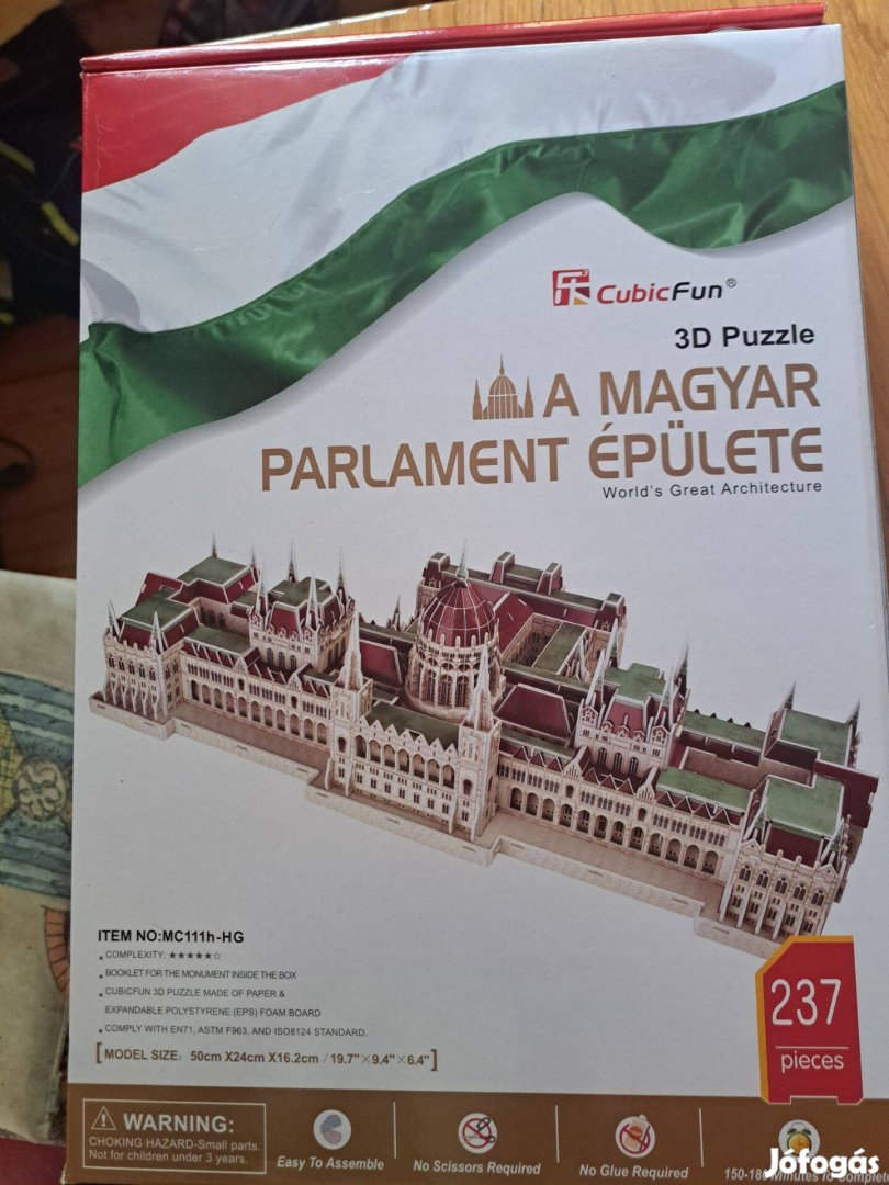 A Magyar Parlament épülete - puzzle 3D-ben