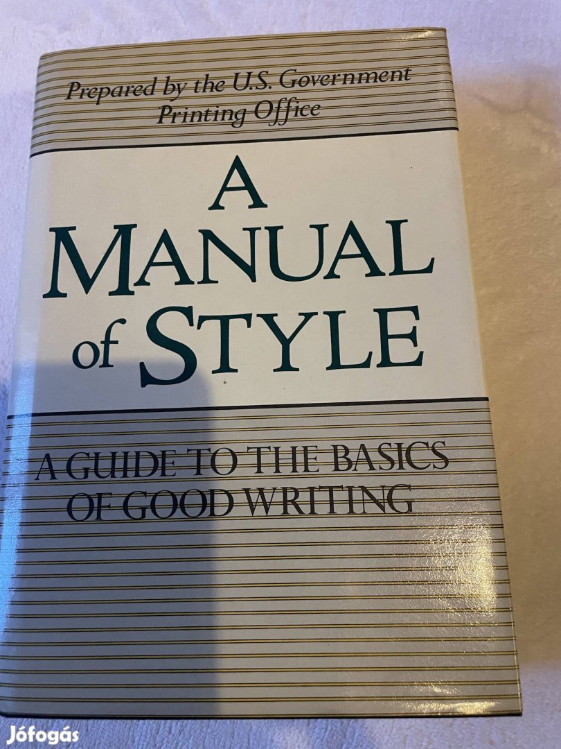 A Manual of Style angol nyelvű könyv