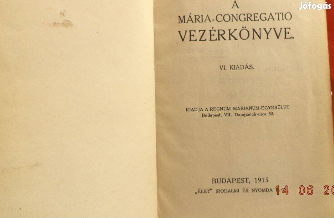 A Mária-Congregatio vezérkönyve