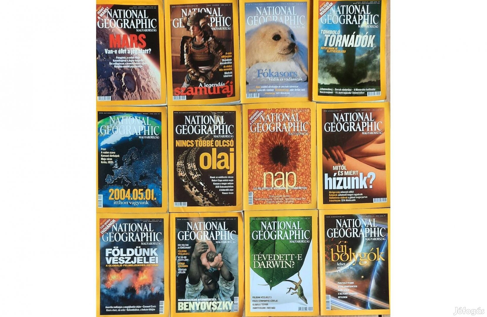 A National Geographic magazin 2004-es kiadványai eladóak
