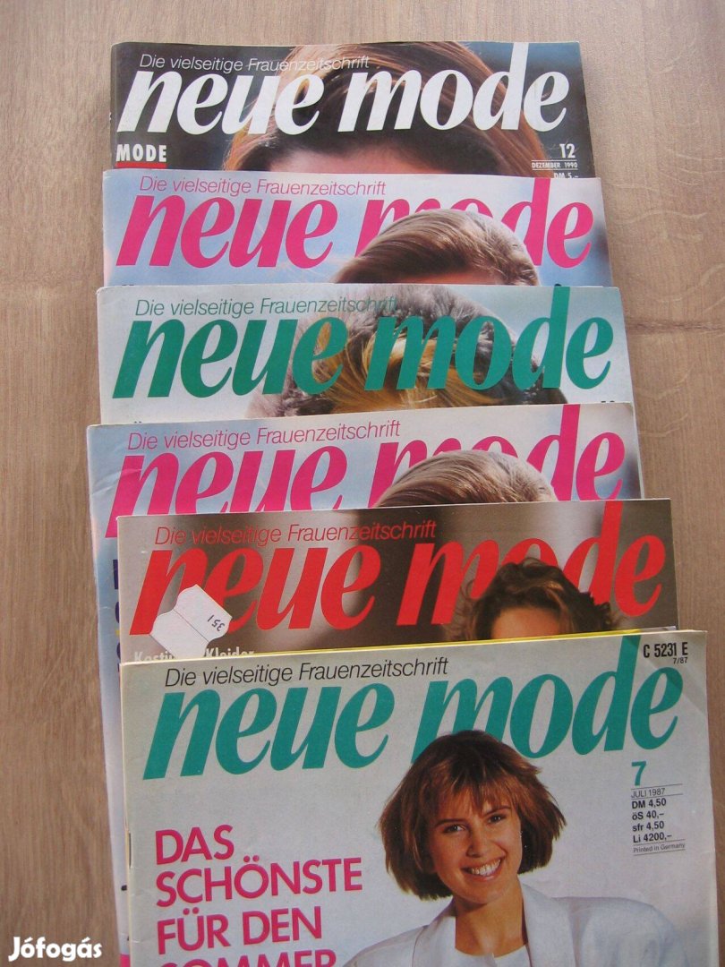 A Neue Mode német divatlap lapszámai - divatlap