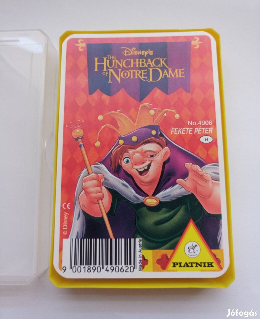 A Notre Dame i toronyőr fekete Péter kártya Walt Disney