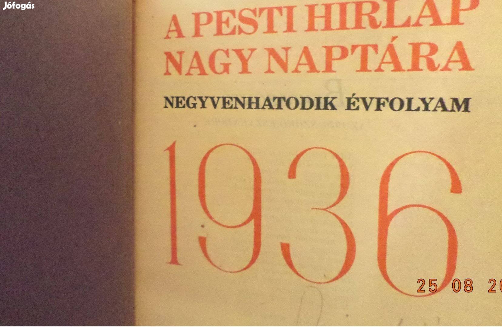 A Pesti Hirlap Nagy Naptára 1936