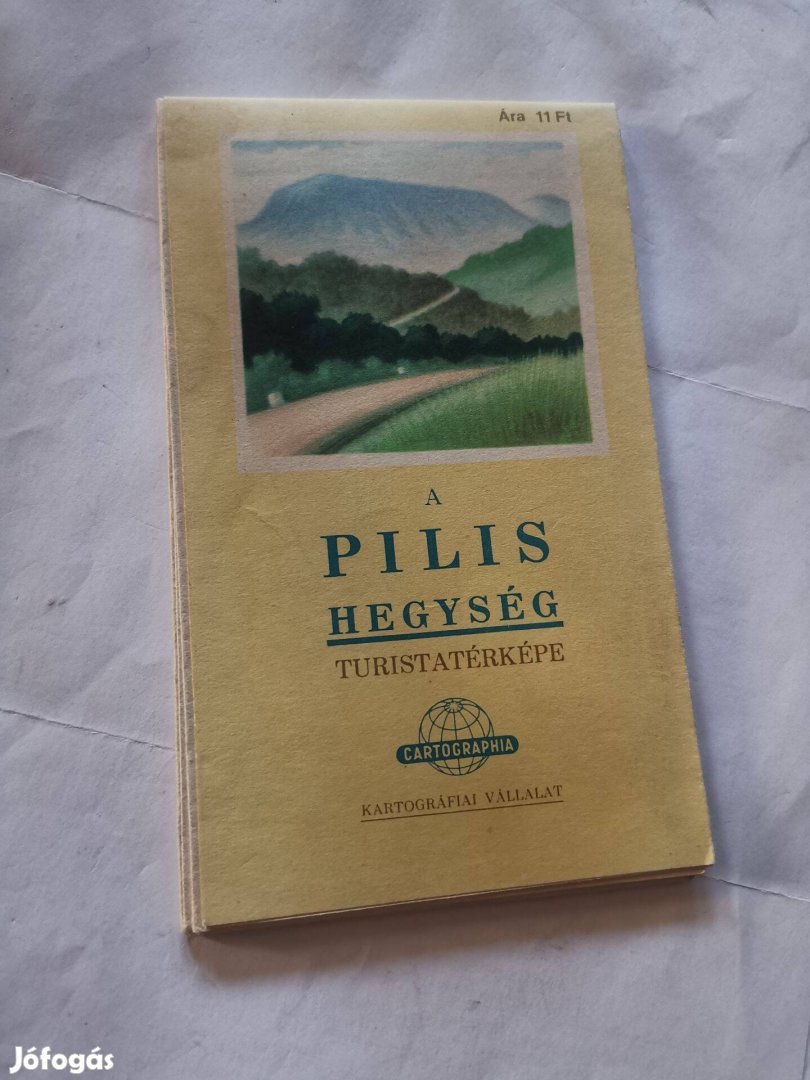 A Pilis hegység turistatérképe / térképe / térkép / turistatérkép 1977