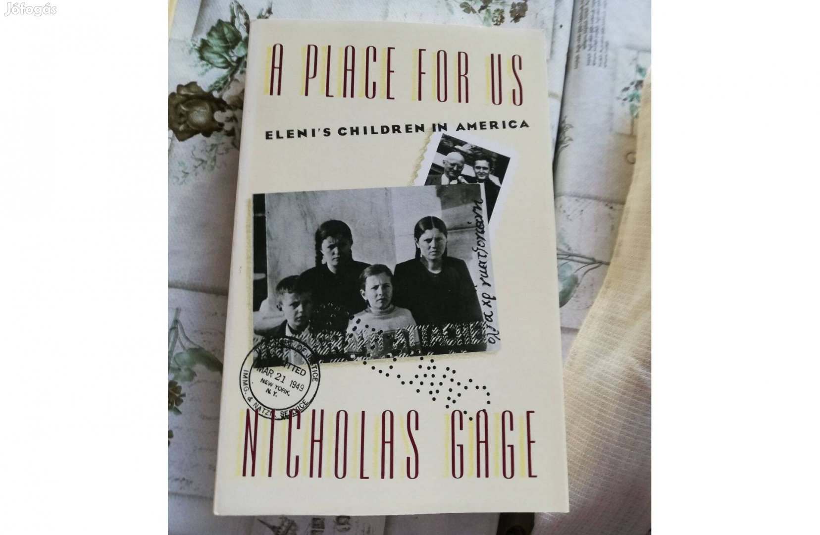 A Place for us - Nicholas Gage c. könyv 500 forint