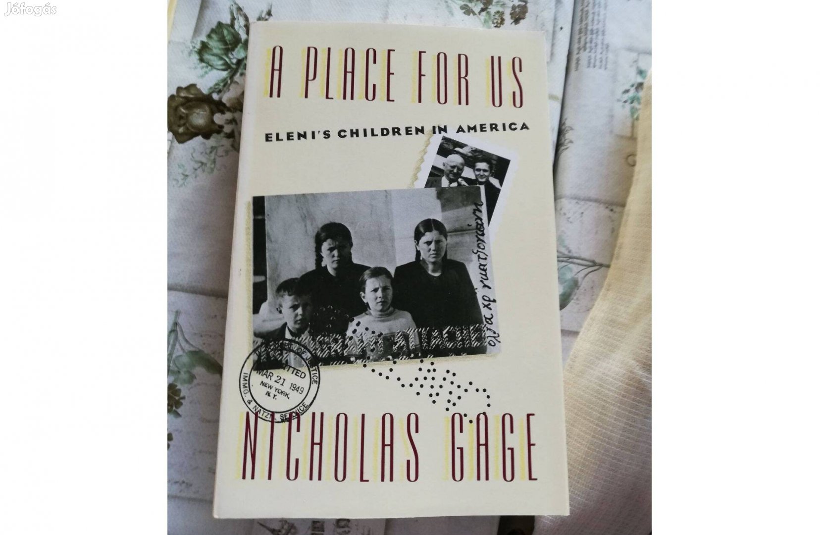 A Place for us - Nicholas Gage c. könyv 500 forint