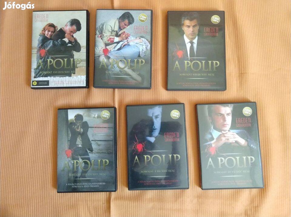 A Polip c. sorozatból 6 db DVD, összesen 17 rész