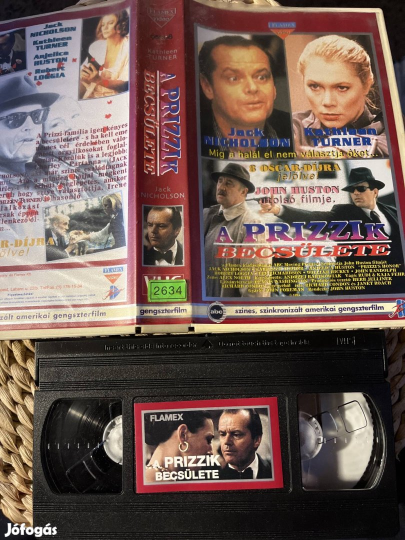 A Prizzik becsülete vhs