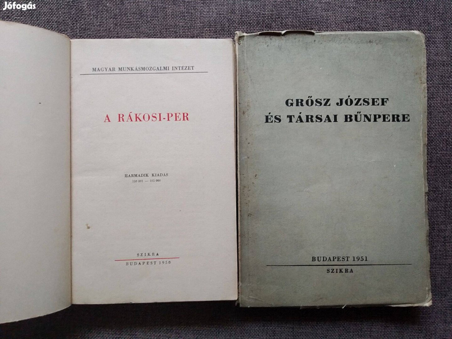 A Rákosi per Grősz József És Társai Bűnpere