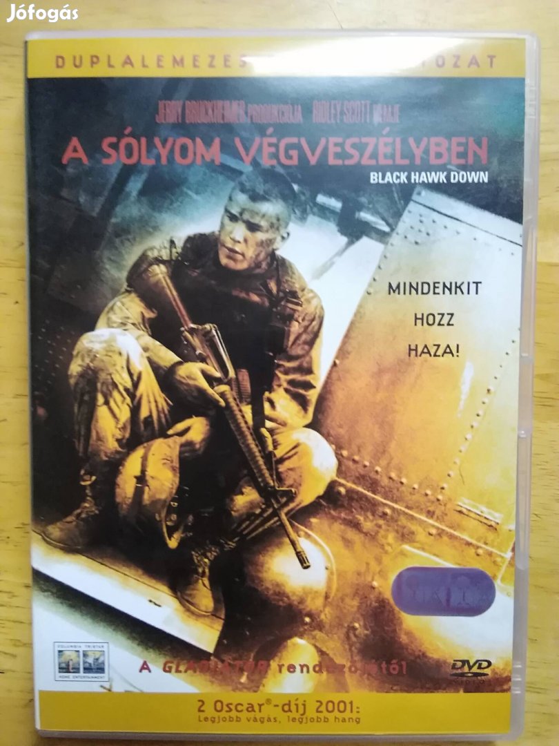 A Sólyom végveszélyben duplalemezes újszerű dvd