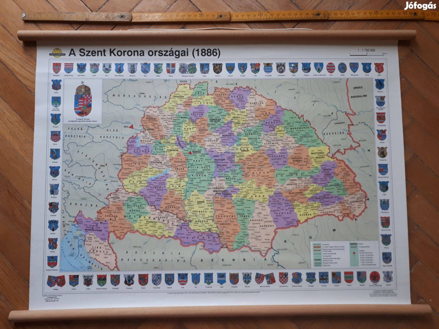 A Szent Korona országai térkép eladó