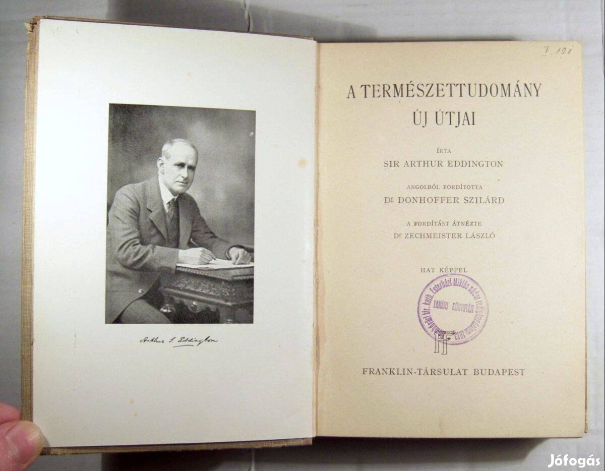 A Természettudomány Új Útjai (Arthur Eddington) 1939 (4kép+tartalom)