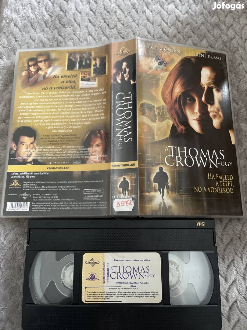A Thomas Crown ügy vhs kistok krimi