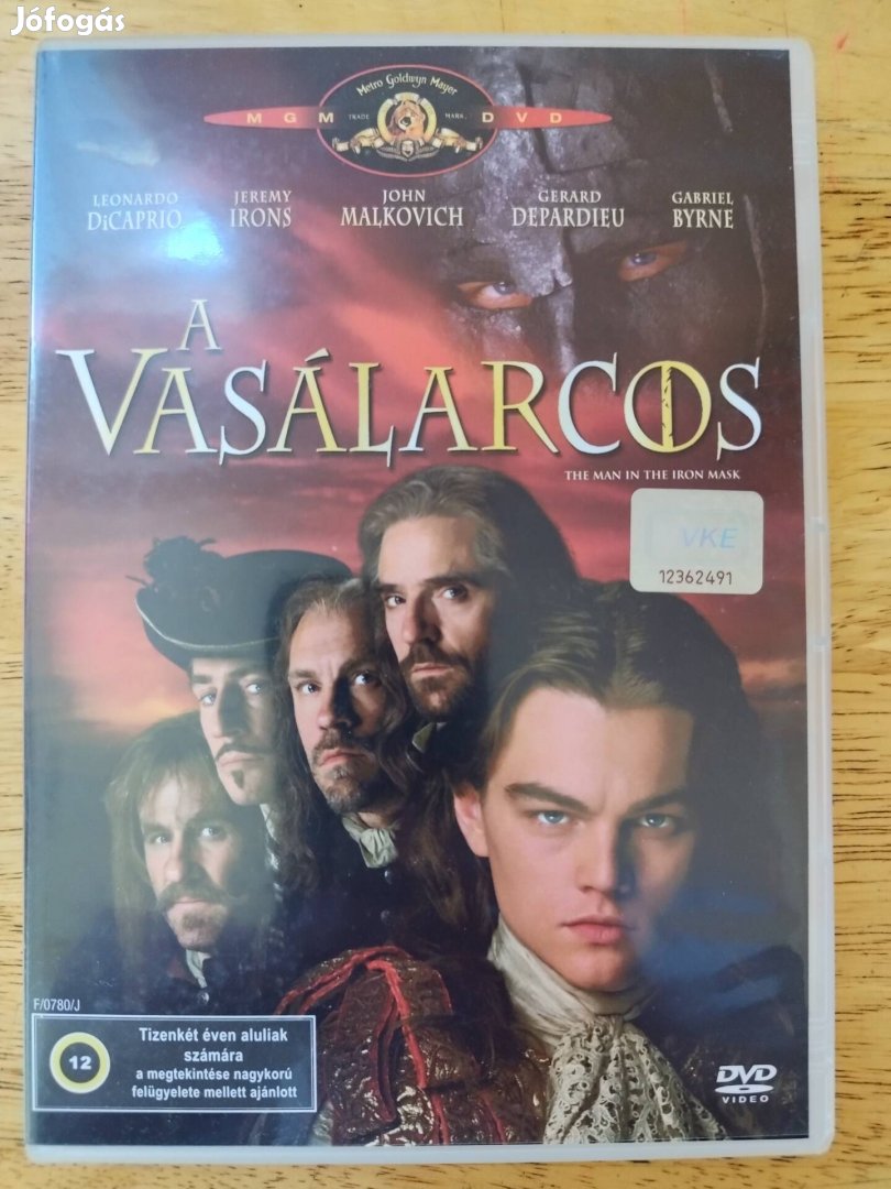 A Vasálarcos újszerű dvd Leonardo Dicaprio Szinkronizált 