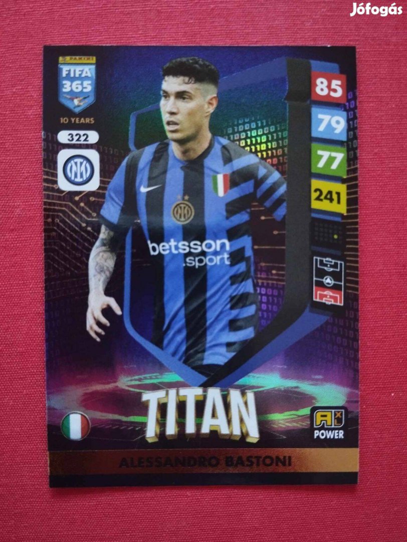 A. Bastoni (Internazionale) FIFA 365 2025 Power Titan focis kártya