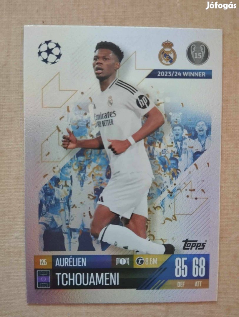 A. Tchouameni (Real Madrid) Match Attax Bajnokok Ligája 2024/25 kártya