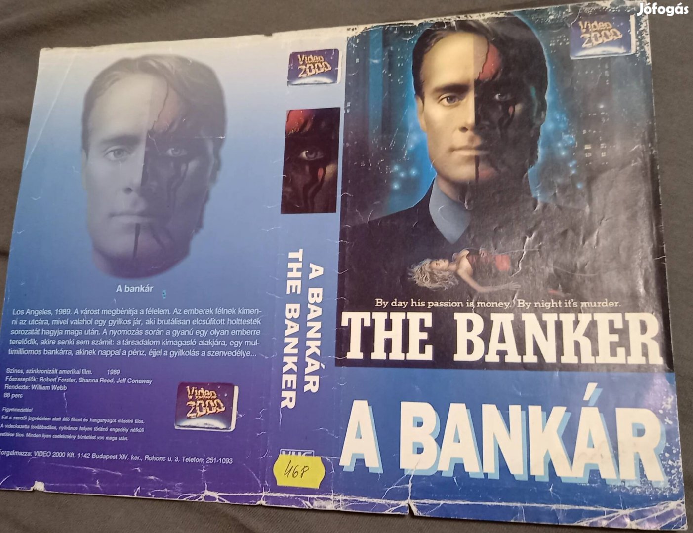 A bankár - thriller vhs - video 2000