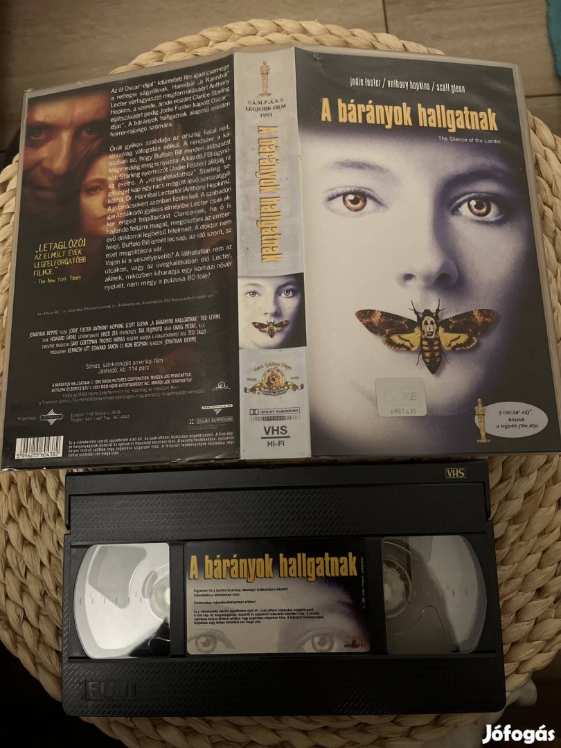 A bárányok hallgatnak vhs kazetta