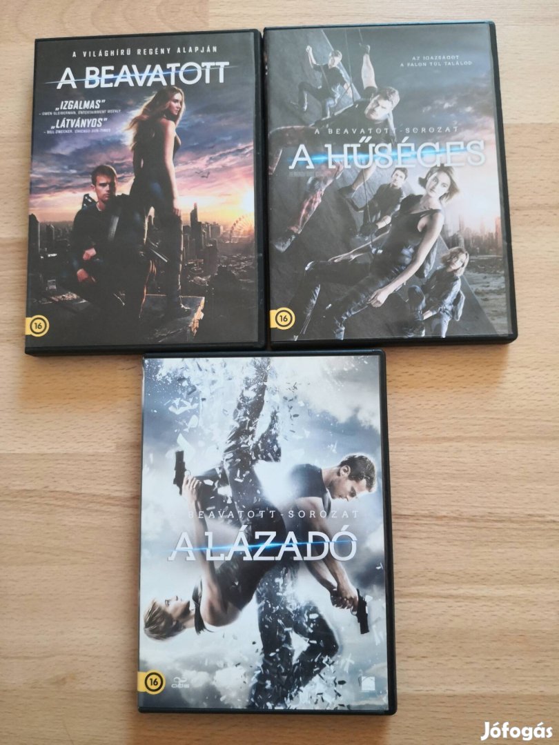 A beavatott sorozat 3 db dvd film eladó. 